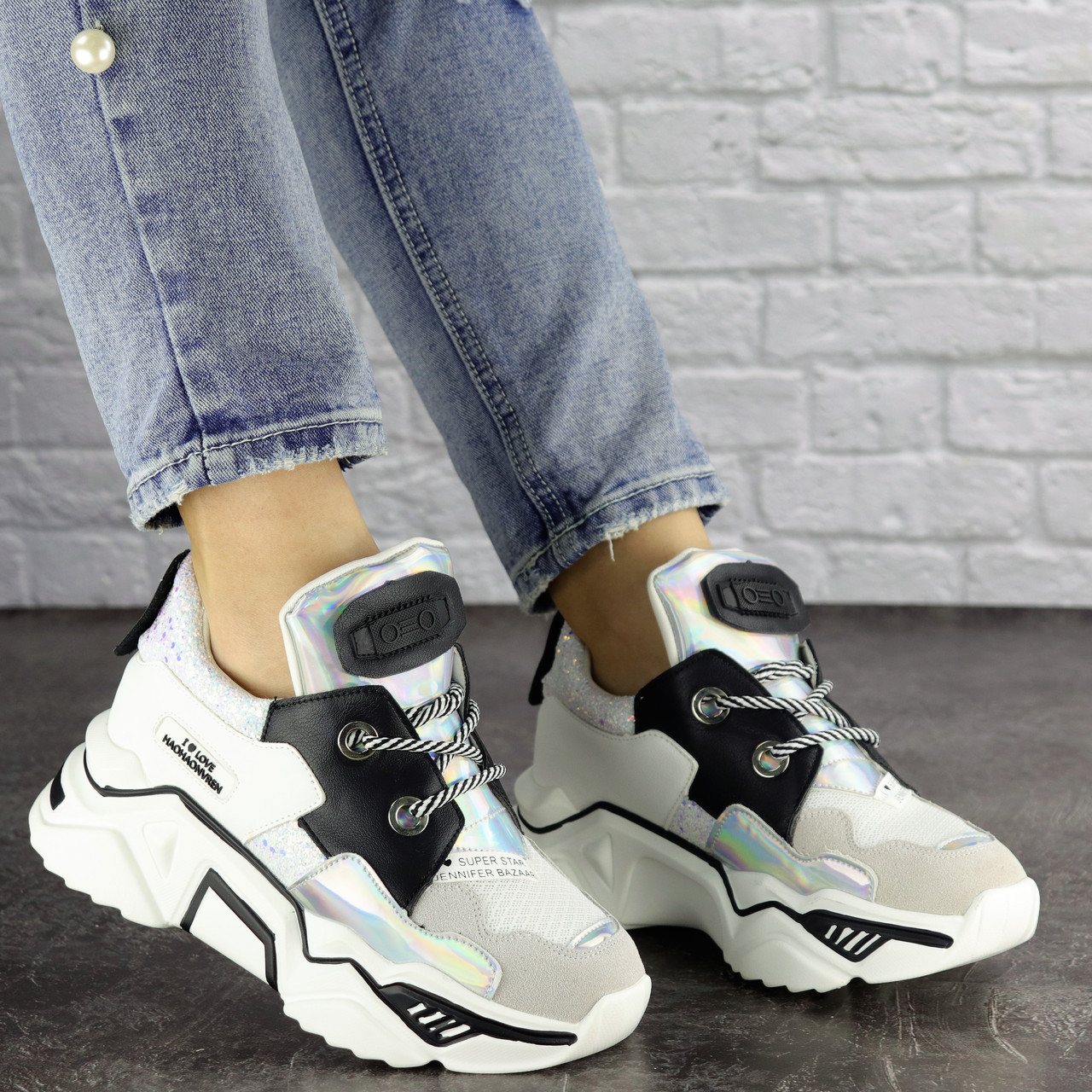 

Женские кроссовки Fashion Gomez 1320 38 размер 24 см Белый
