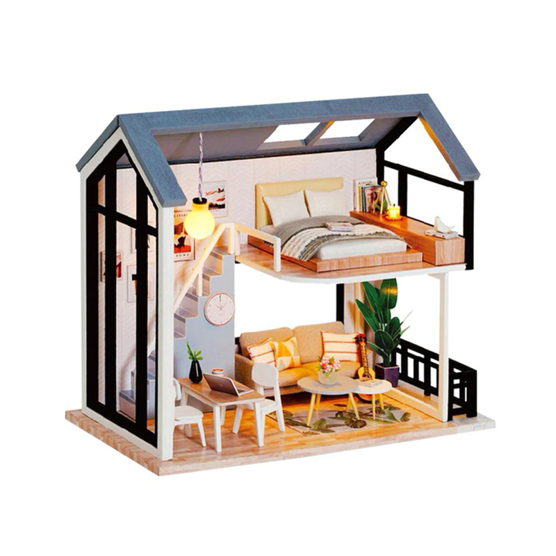

3D Румбокс кукольный дом конструктор DIY Cute Room QL-002-B Скандинавский Лофт