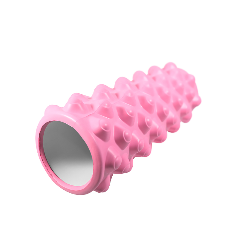 

Массажный валик ролик для йоги и фитнеса Dobetters Grid Roller Pink 33*14 см