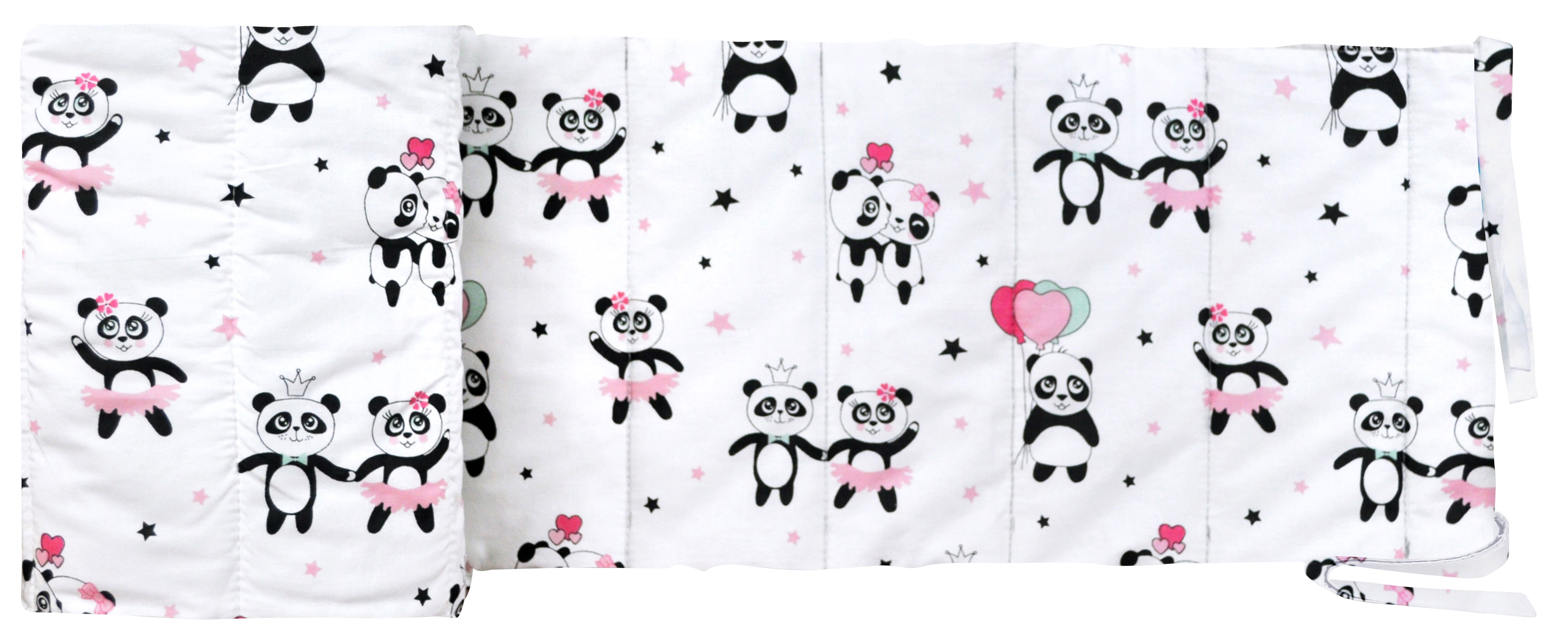 

Бортики в детскую кроватку Cosas WeltBed Panda Love Rose 30х180