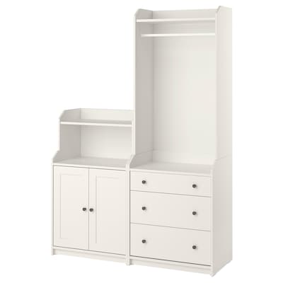 

Шкаф гардероб IKEA HAUGA 139x46x199 см Белый (493.886.36)