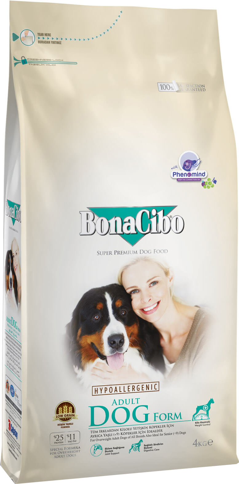

Сухой корм для собак BonaCibo Adult Dog Form с мясом курицы, анчоусами и рисом 4 кг