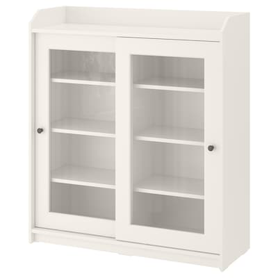 

Шкаф со стеклянными дверцами IKEA HAUGA 105x116 см Белый (304.150.55)