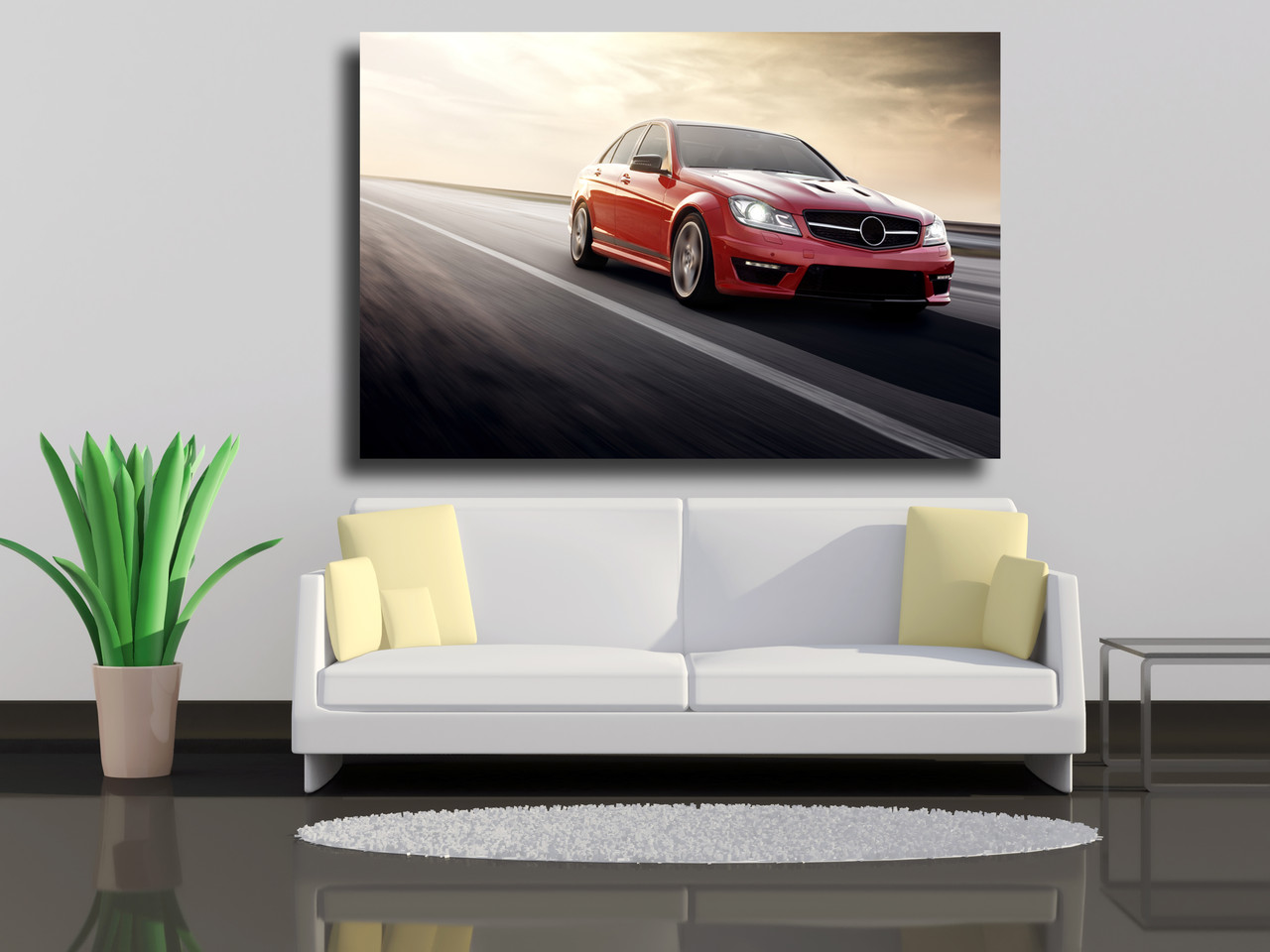 

Картины на холсте Mercedes-Benz C43 AMG 100х70