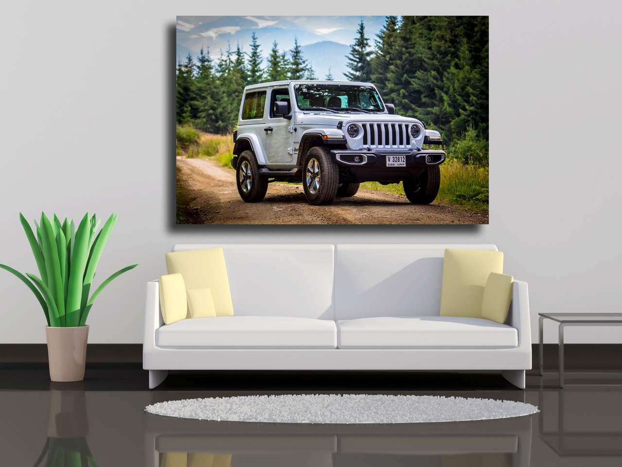 

Картины на холсте Джип Wrangler JL 120х80