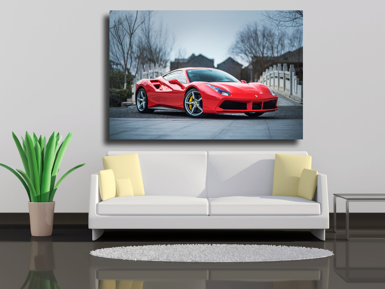 

Картины на холсте Ferrari 488 75х50