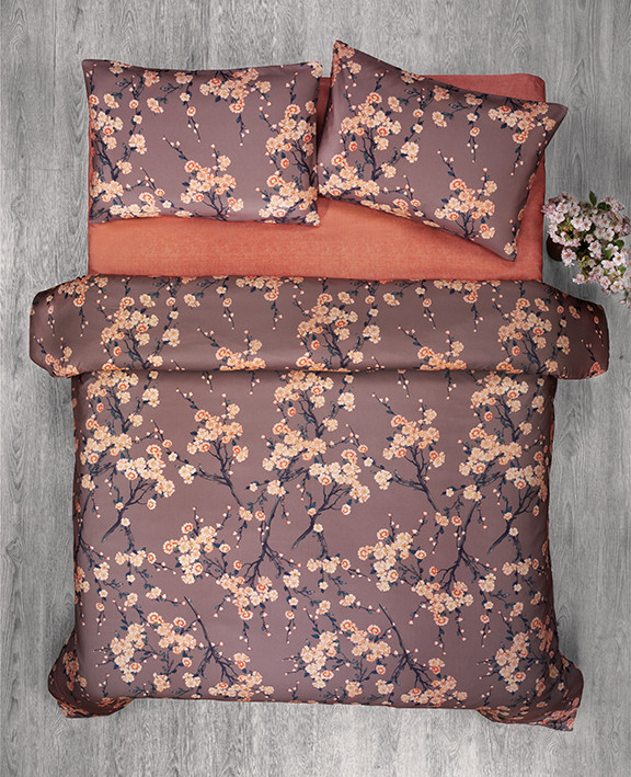 

Комплект постельного белья Le Vele Pear Flower Grey Евро