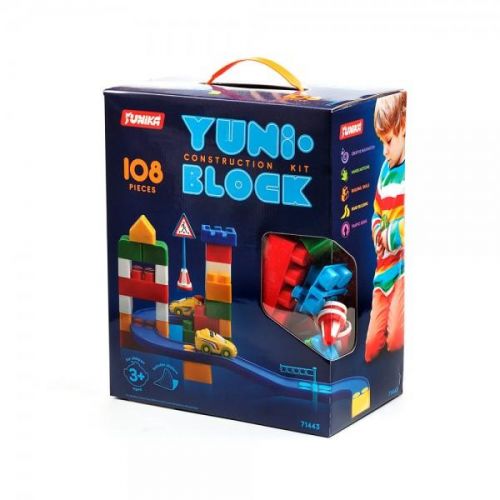 

Конструктор детский Юника "YUNI-BLOCK" 108 деталей 1443 152000