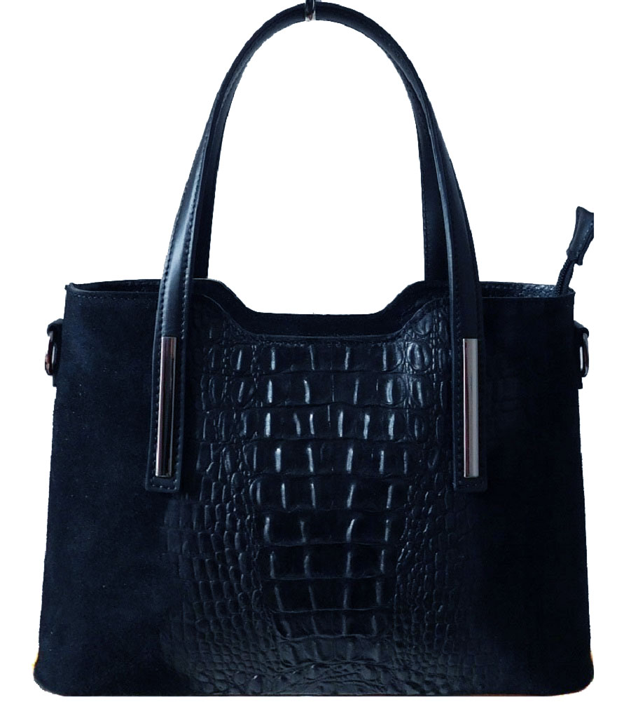 

Женская кожаная сумка Italian bags DB8955 dark blue