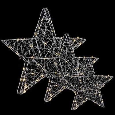 

Украшение декоративное Luca Lighting из 3 фигурок Три звездочки 55x5x55 см (8718861498493)