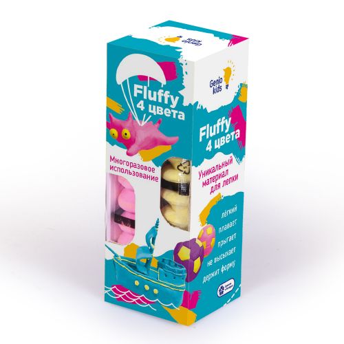 

Воздушный пластилин Genio kids "Fluffy" для детской лепки 4 цвета TA1501 86703