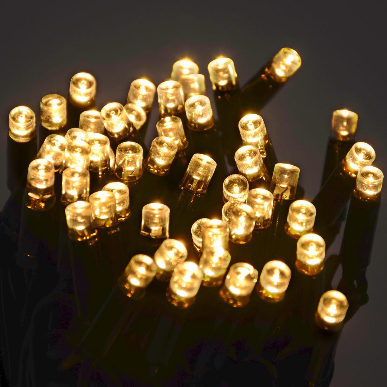 

ЕЛЕКТРОГИРЛЯНДА ВНЕШНЯЯ, ВЛАГОЗАЩ. - тепло-бел.100LED,10М,220V