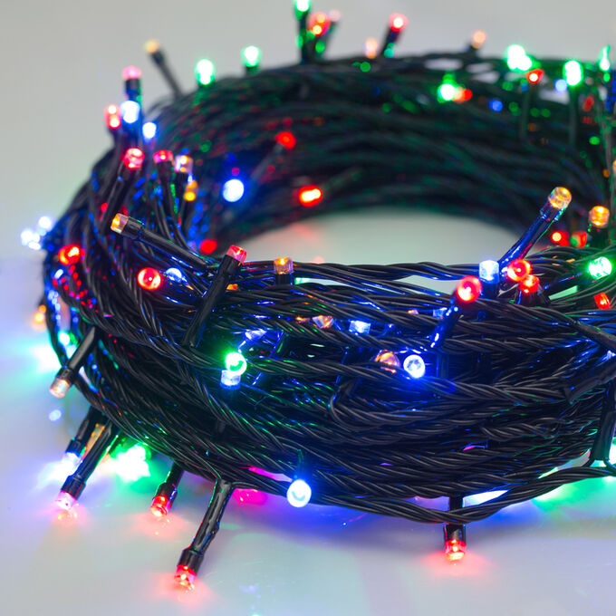 

ЭЛЕКТРОГИРЛЯНДА СВЕТОДИОД. - цветн.200 LED, 20М, 8 режим, 220V