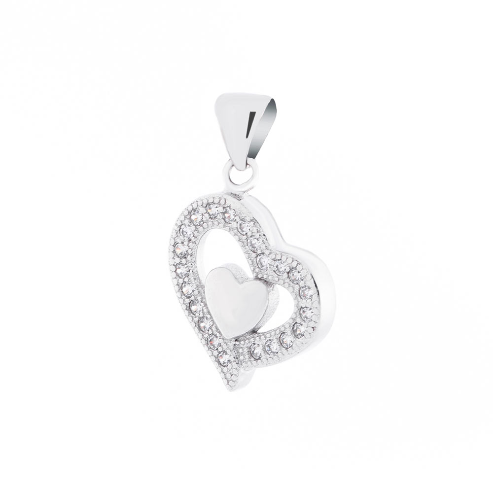 

Серебряная подвеска ОНИКС с фианитами «Сердце» (вес 1.8 г) модели пр-132250-1,8