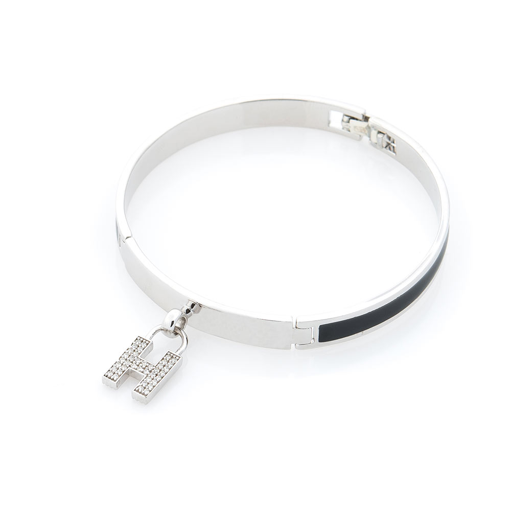 

Серебряный браслет ОНИКС с буквой Н (вес 18.5 г) модели пр-14765-18,5