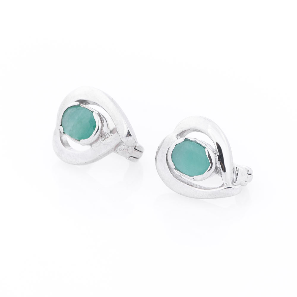 

Серебряные серьги ОНИКС с изумрудом (вес 5.9 г) модели пр-121583-5,9