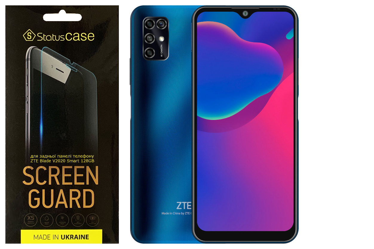 Защитная пленка для ZTE Blade V2020 Smart 128GB StatusCASE Standart на  заднюю панель – фото, отзывы, характеристики в интернет-магазине ROZETKA от  продавца: Stebunoff | Купить в Украине: Киеве, Харькове, Днепре, Одессе,  Запорожье,