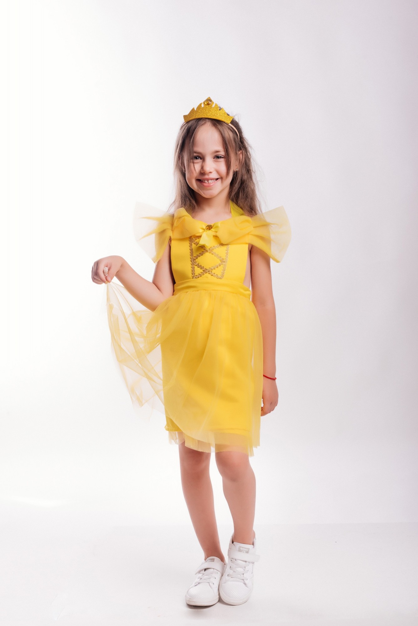

Платье"Принцесса" костюм для девочки Colombina Kids 120 см желтая
