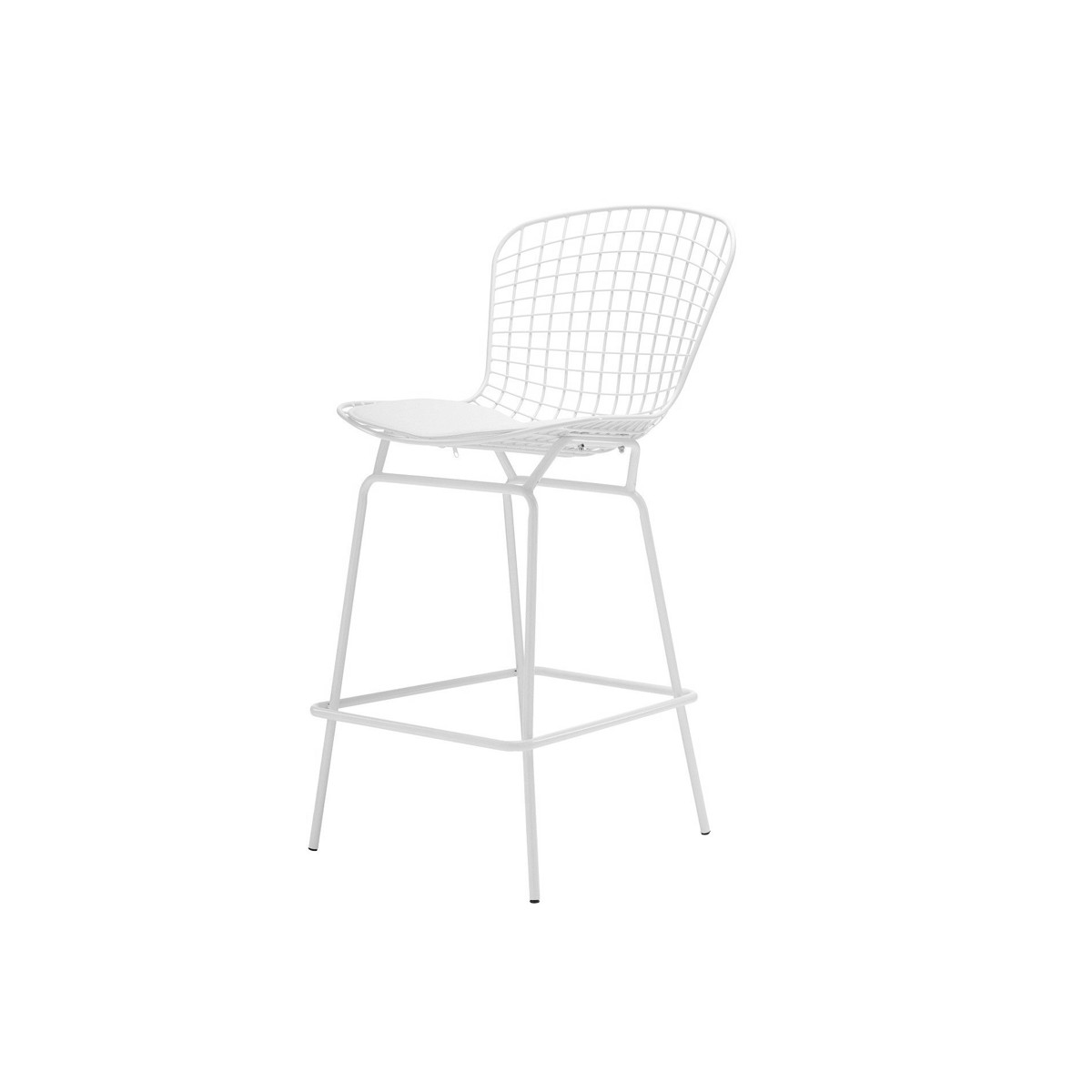 

Стул CoolArt Bertoia bar (металл + подушка) белый