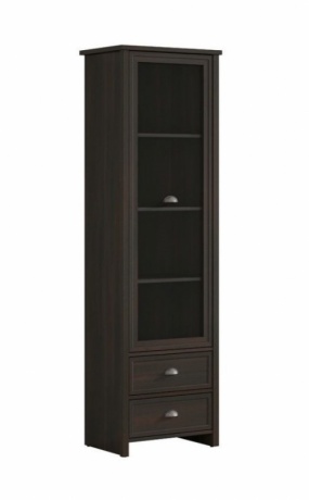 

Сервант Gerbor Гермес REG1W2S 58,5х196х40 дуб болотный коричневый