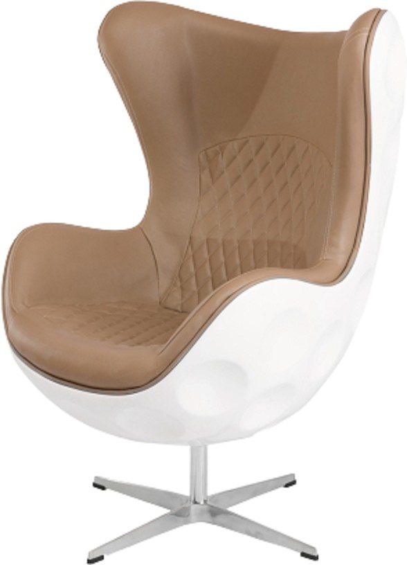 

Кресло CoolArt Egg Chair (Спинка пластик сиденье эко кожа) бежевое