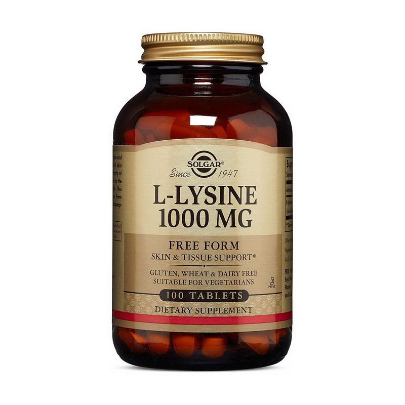 

Аминокислота Л-лизин Solgar L-Lysine 1000 mg (100 tab)