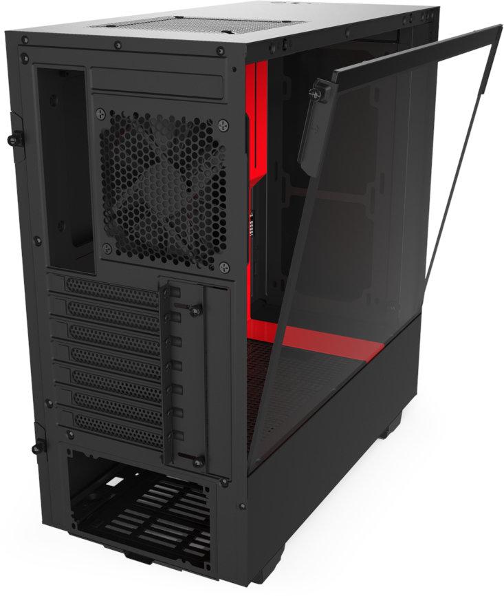 

Корпус ПК NZXT H510 black-red