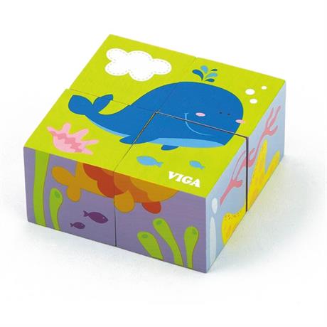 

Пазл-кубики Viga Toys "Подводный мир"
