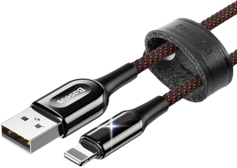 

Кабель Baseus X-type Light USB – Lightning 1м 2.4A Black (CALXD-B01)