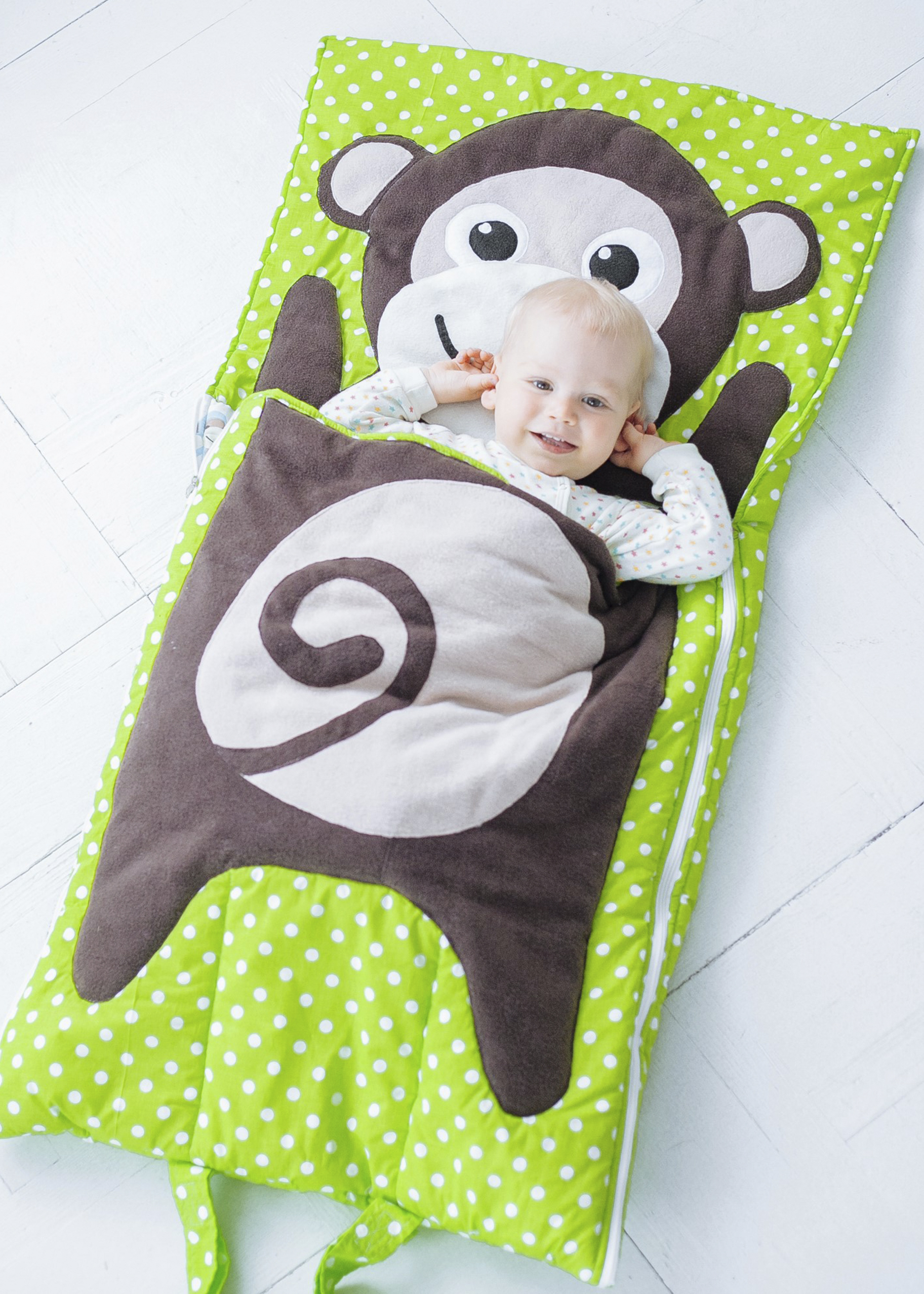 

Спальний мішок дитячий, сліпик Nighty Night Мавпочка L 170х70 см