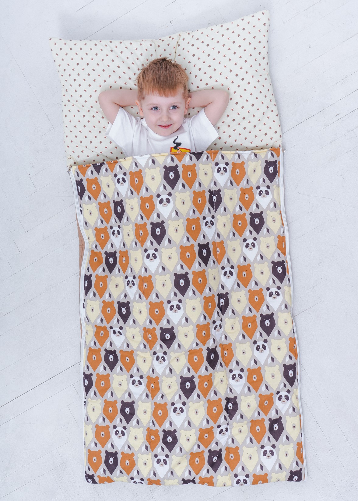 

Спальный мешок детский, слипик Nighty Night Мишки-треугольники S 120х60 см