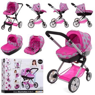 

Коляска для кукол Hauck I'coo (D89648) розовый