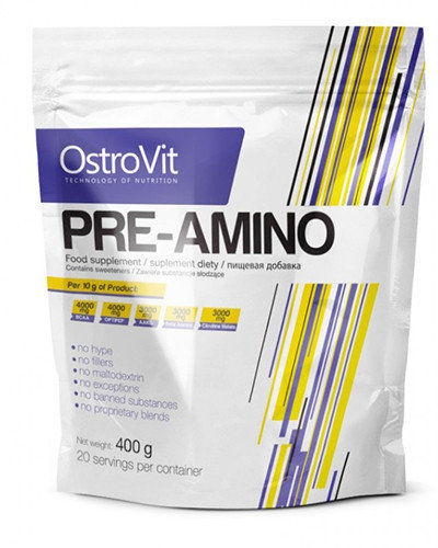 

Аминокислота OstroVit Pre-Amino 400 g (20 servings) Lemon 400 г