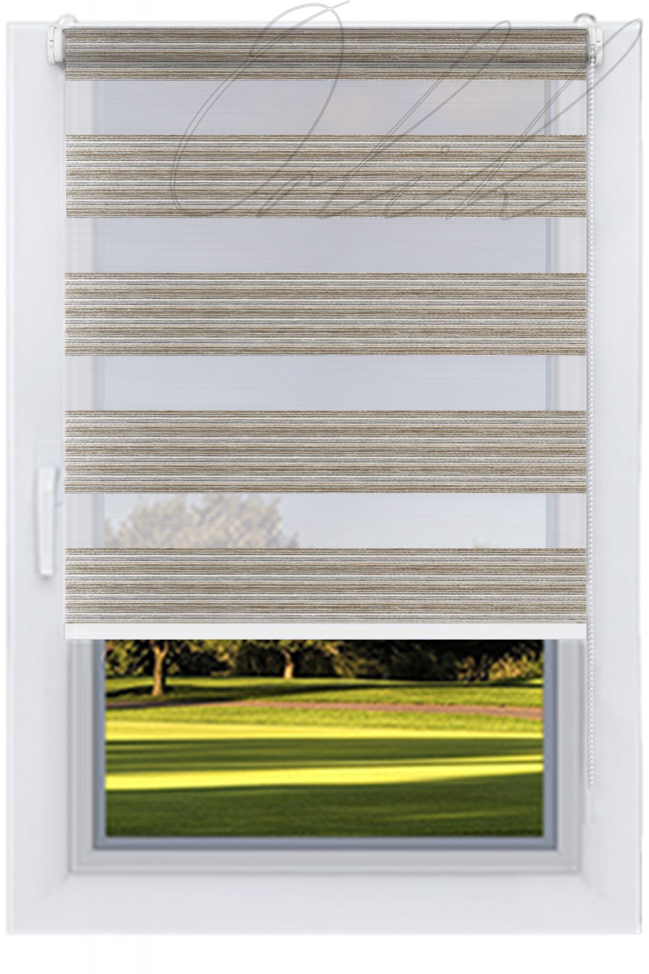 

Ролета тканевая DECOLUX 60х250 Меланж Антик Д-Н вал 40 белый