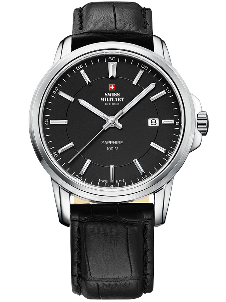 

Часы Swiss Military SM34039.06 Herren Saphirglas 40mm 10ATM