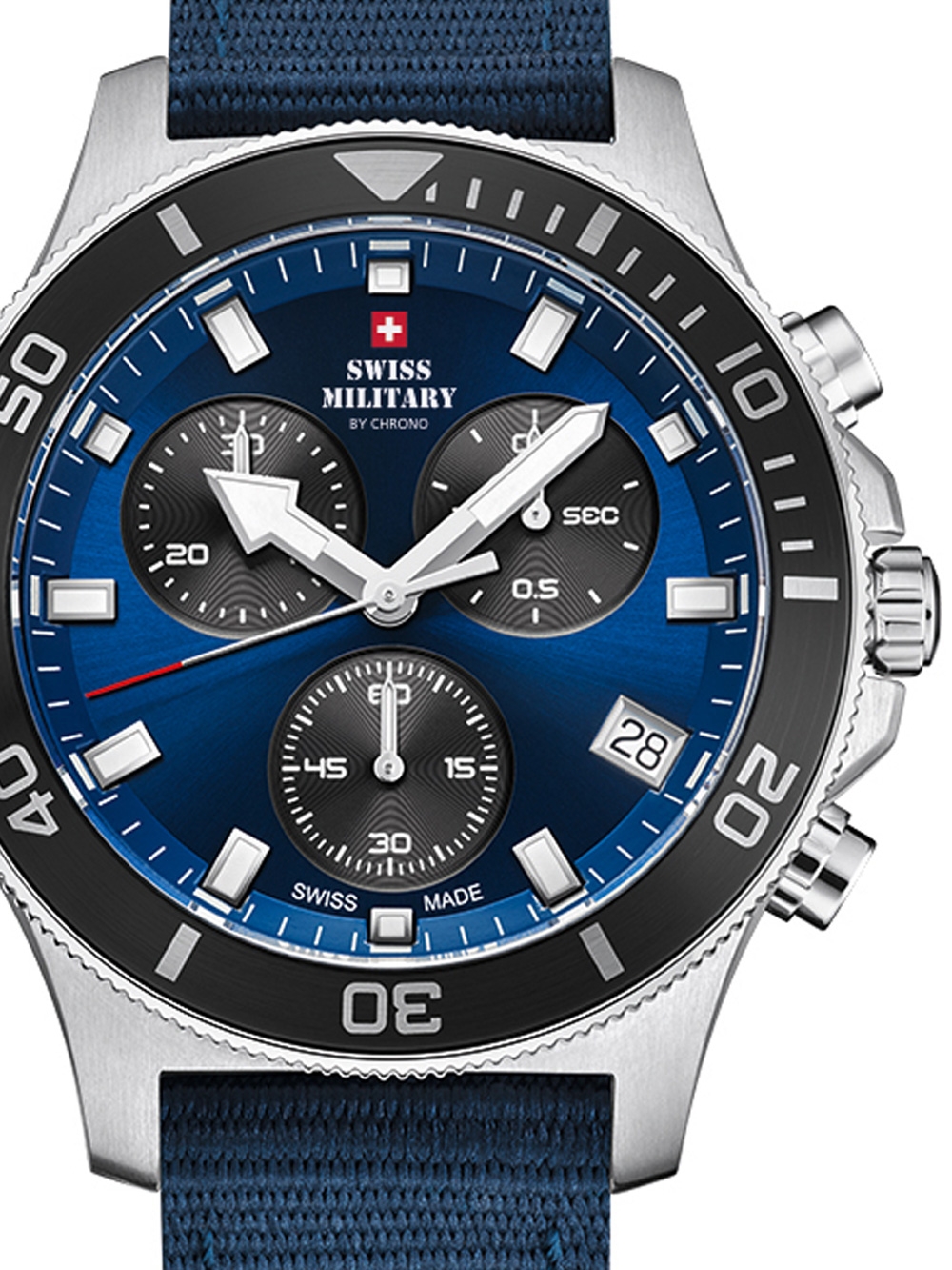 

Часы Swiss Military SM34067.05 Chronograph 42mm 10ATM