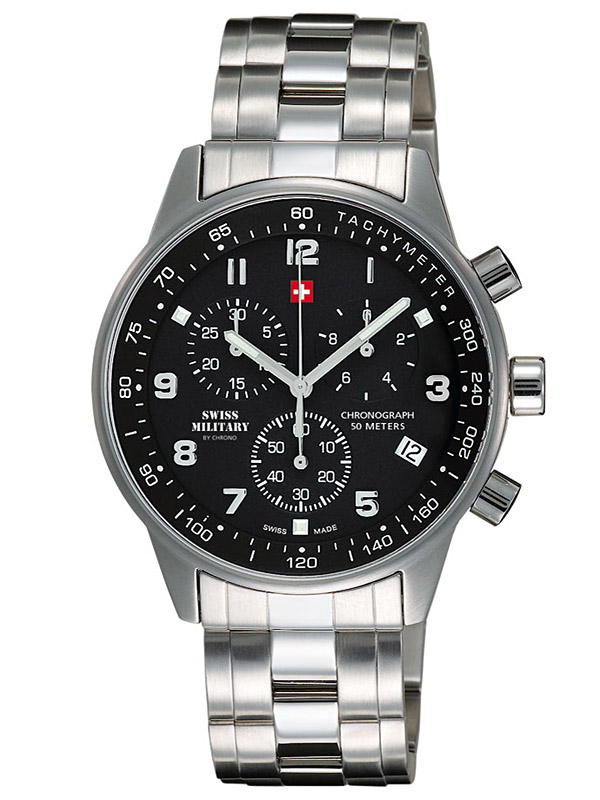 

Часы Swiss Military SM34012.01 Chronograph 41mm 5 ATM