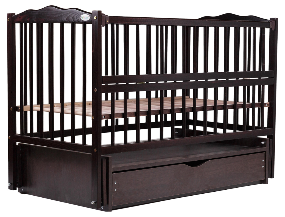 

Кровать Babyroom Веселка маятник, ящик, откидной бок DVMYO-3 бук венге. 34046