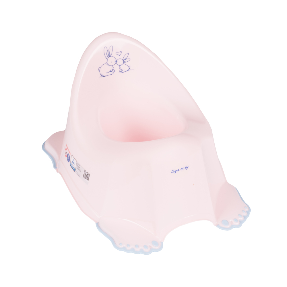 

Горшок Tega Little Bunnies KR-001 нескользящий 104 light pink. 33339