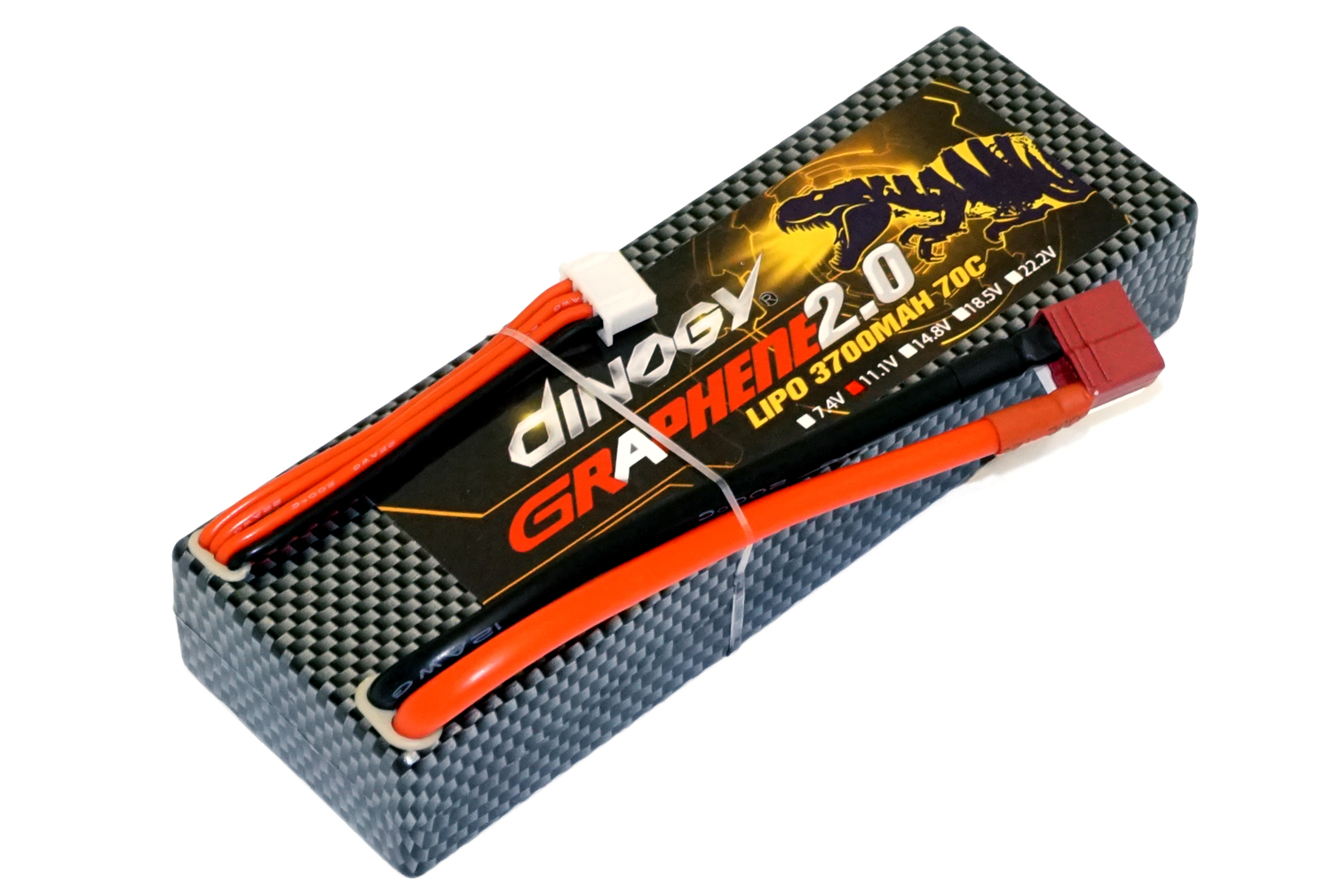 

Аккумулятор полимерно-литиевый Dinogy G2.0 Li-Pol 3700mAh 11.1V 3S 70C Hardcase 25x46x138мм T-Plug 29752