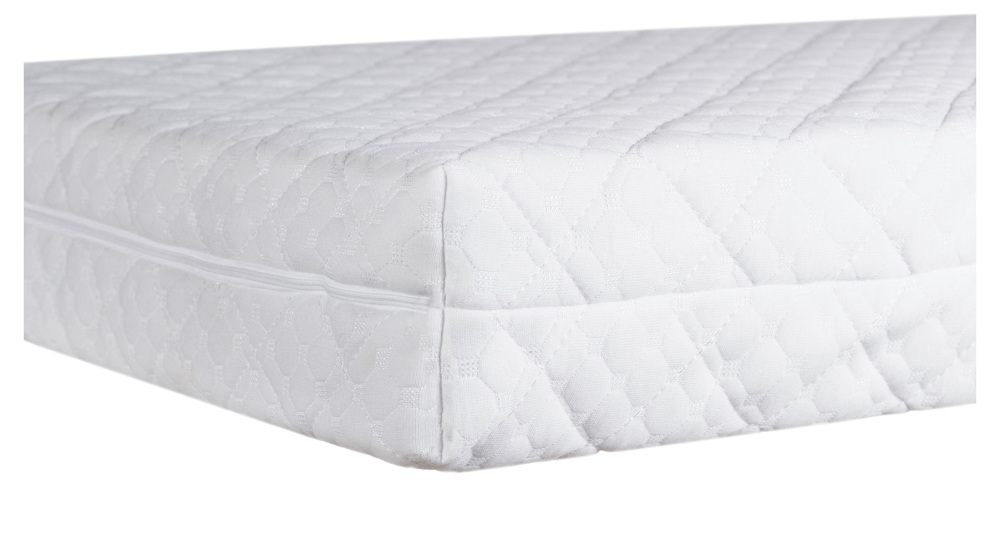

Детский матрас с чехлом беспружинный 120х60 Солодких Снів Tempur Comfort Premium - 12 см. (кокос, полиуретан, кокос) белый. 31031
