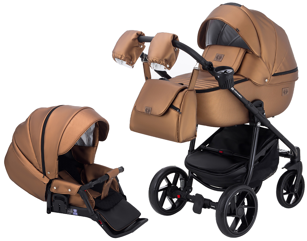 

Коляска 2 в 1 Adamex Hybryd Plus кожа 100% Y230CZ. 33737