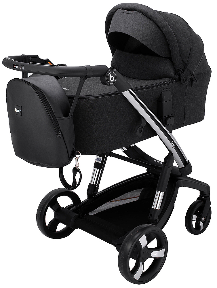

Коляска 2 в 1 Bair Electra B-touch system BE-01 black (черный). 33882