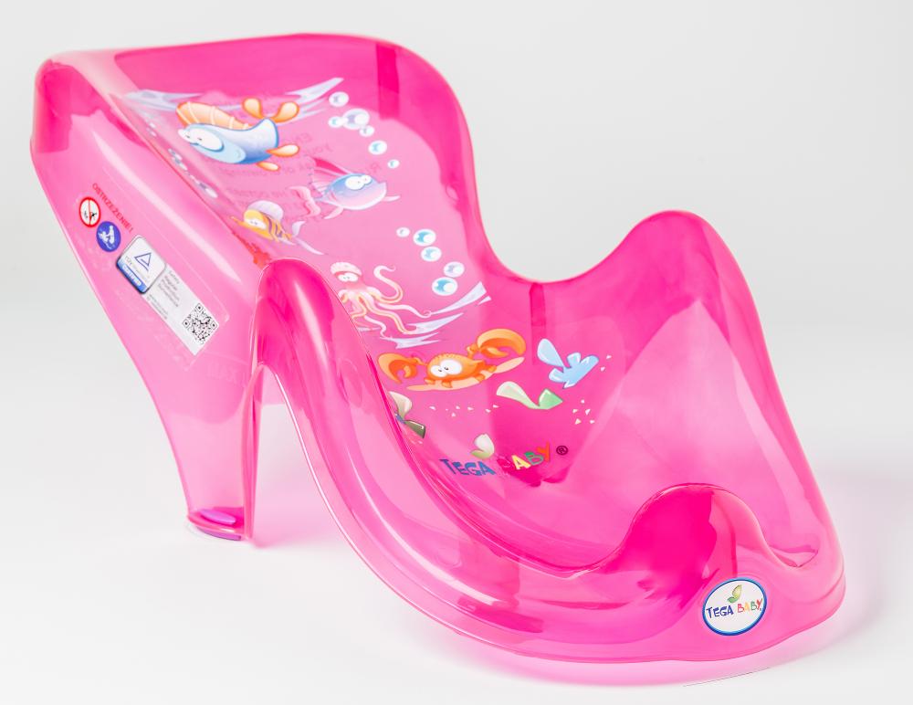 

Горка для купания Tega Aqua AQ-003 нескользящая 117 pink. 33119