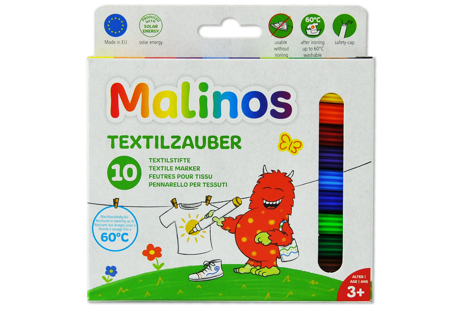 

Набор фломастеров текстильные Malinos Textil 10 шт 30086