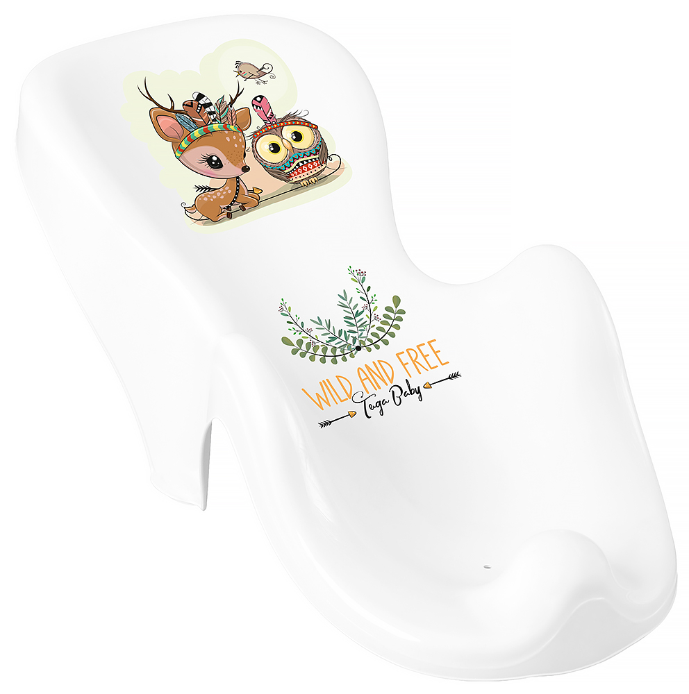 

Горка для купания Tega Wild & Free Little Deer DZ-003 нескользящая 103 white-pink. 33167