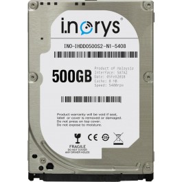 

Жесткий диск i.norys 500GB 5400rpm 8MB (INO-IHDD0500S2-N1-5408) 2.5" SATA II