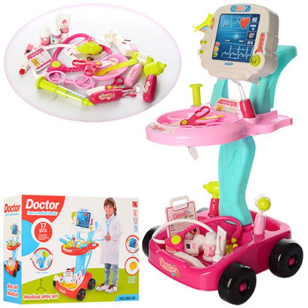 

Игровой набор доктора Ola Baby 660-45-46 Тележка с медицинскими инструментами