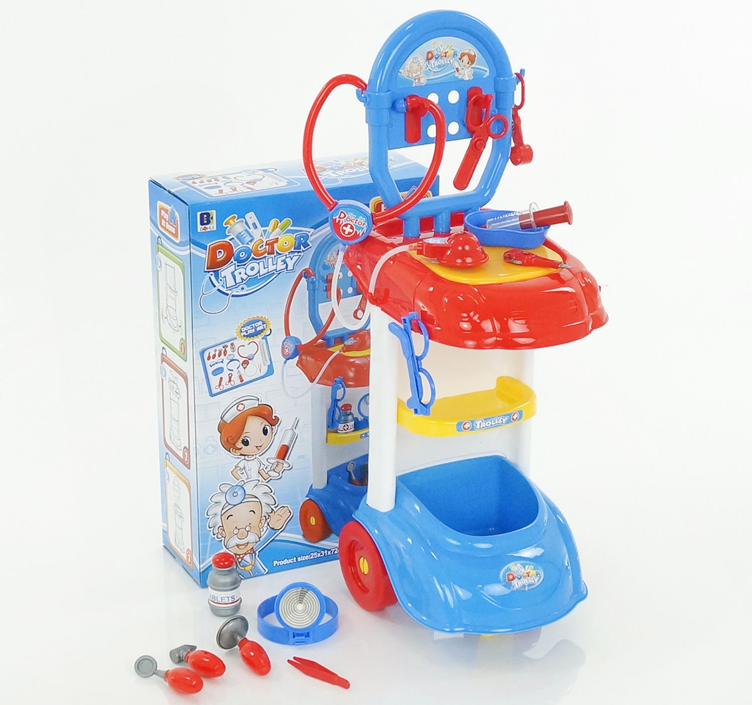 

Игровой набор BONUI 661-170 Тележка с медицинскими инструментами