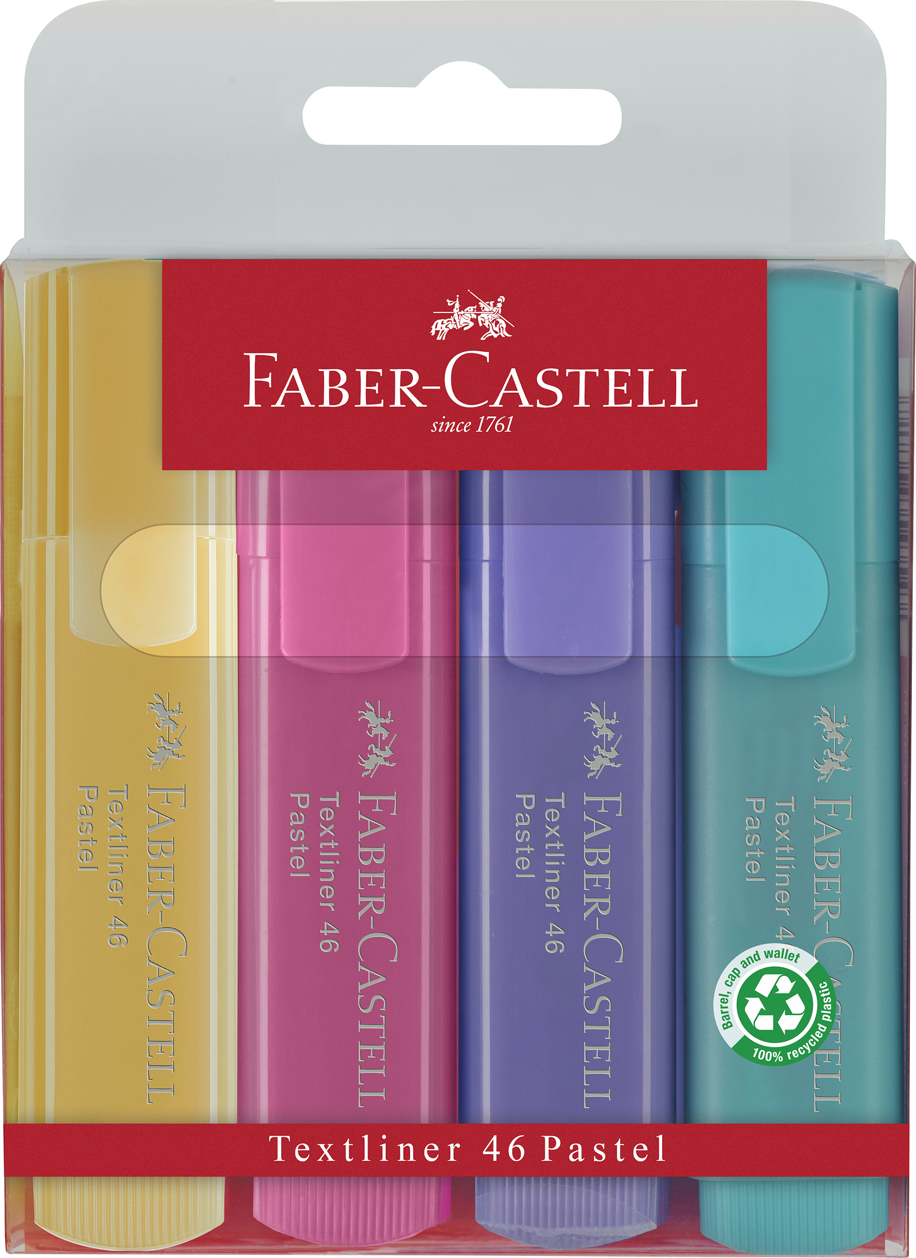 

Набор пастельных текстовых маркеров Faber-Castell 4 шт (4005401546108)